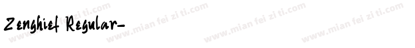 Zenghief Regular字体转换